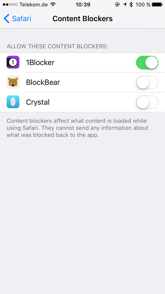 iOS AdBlocker 1Blocker